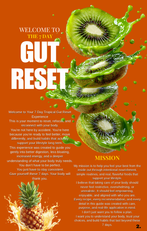 7 Day Gut Reset Guide: Reduce Bloating, Boost Energy, and Feel Lighter in Just 7 Days