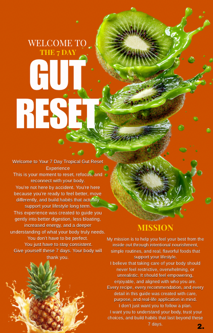 7 Day Gut Reset Guide: Reduce Bloating, Boost Energy, and Feel Lighter in Just 7 Days