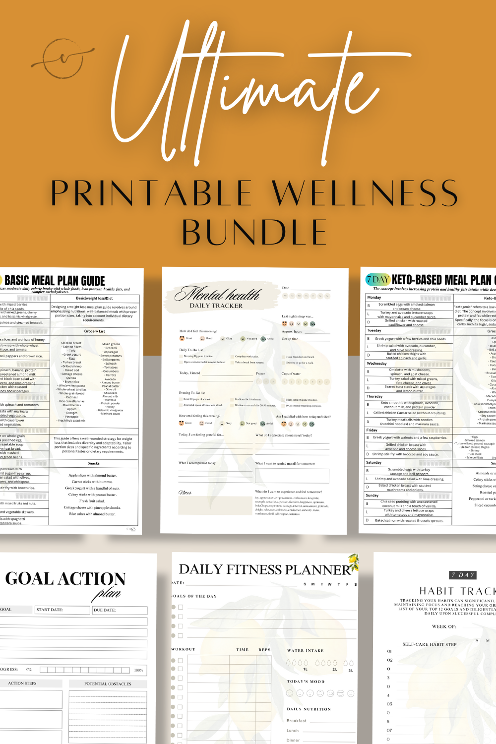 Chaz's Lifestyle 2024 Wellness Bundle + Bonus Cookbook